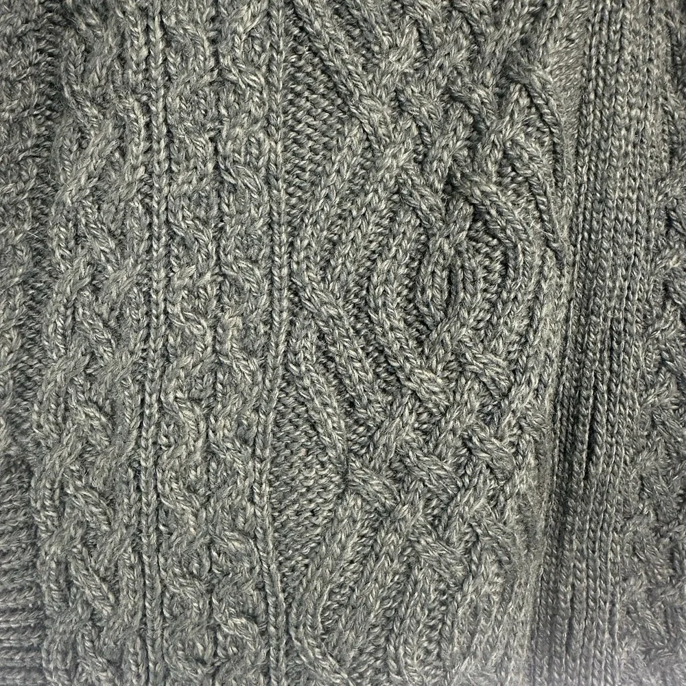 Aran Crafts Women's Cardigan Size Small Green Wool Ireland Cable Knit Fisherman - Picture 5 of 10